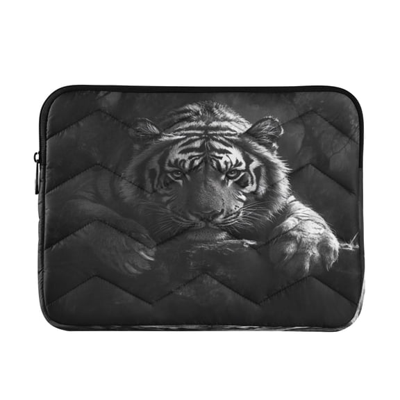 Laptop Inner Case 13.4x10.2In Laptop Case Is Suitable For 13-14In Laptop For Work Travel Outdoors Big Black Tiger