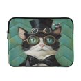 thumbnail image 1 of Laptop Inner Case 13.4x10.2In Laptop Case Is Suitable For 13-14In Laptop For Work Travel Outdoors Big Eyes Black Cat, 1 of 7