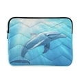 thumbnail image 1 of Laptop Inner Case 13.4x10.2In Laptop Case Is Suitable For 13-14In Laptop For Work Travel Outdoors Blue Dolphin Pattern, 1 of 7