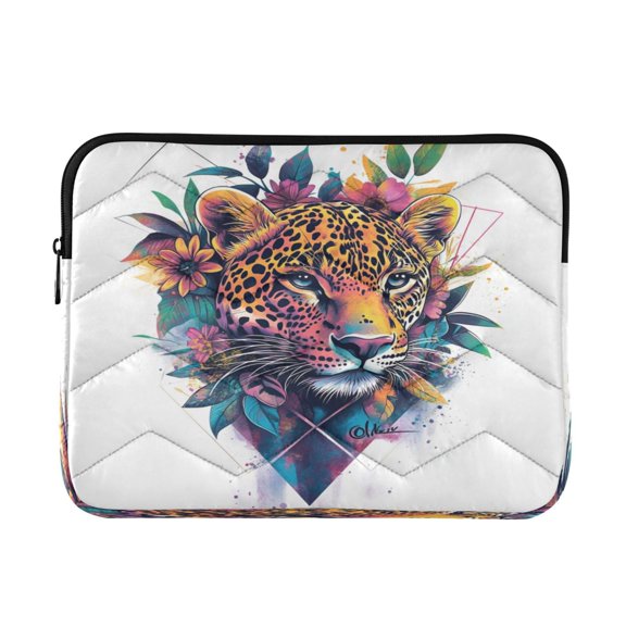 Laptop Inner Case 13.4x10.2In Laptop Case Is Suitable For 13-14In Laptop For Work Travel Outdoors Cartoon Color Leopard