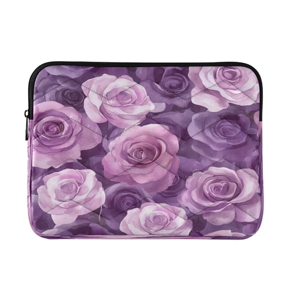 Laptop Inner Case 13.4x10.2In Laptop Case Is Suitable For 13-14In Laptop For Work Travel Outdoors Cartoon Lavender Roses Seamless