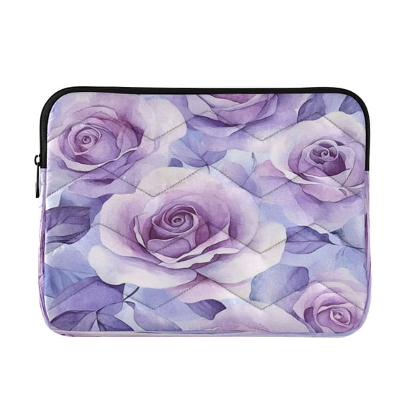 Laptop Inner Case 13.4x10.2In Laptop Case Is Suitable For 13-14In Laptop For Work Travel Outdoors Cartoon Lavender Roses