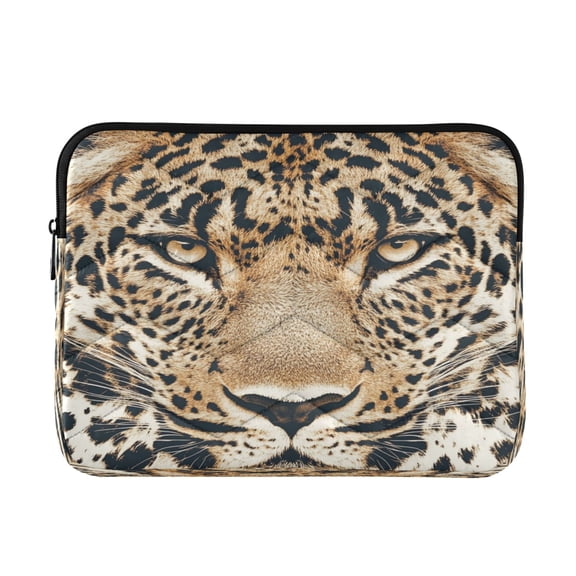Laptop Inner Case 13.4x10.2In Laptop Case Is Suitable For 13-14In Laptop For Work Travel Outdoors Cartoon Leopard Face