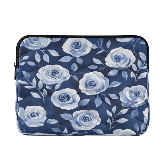 Laptop Inner Case 13.4x10.2In Laptop Case Is Suitable For 13-14In Laptop For Work Travel Outdoors Cartoon Teal Roses