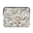 thumbnail image 1 of Laptop Inner Case 13.4x10.2In Laptop Case Is Suitable For 13-14In Laptop For Work Travel Outdoors Cartoon White Flowers, 1 of 7