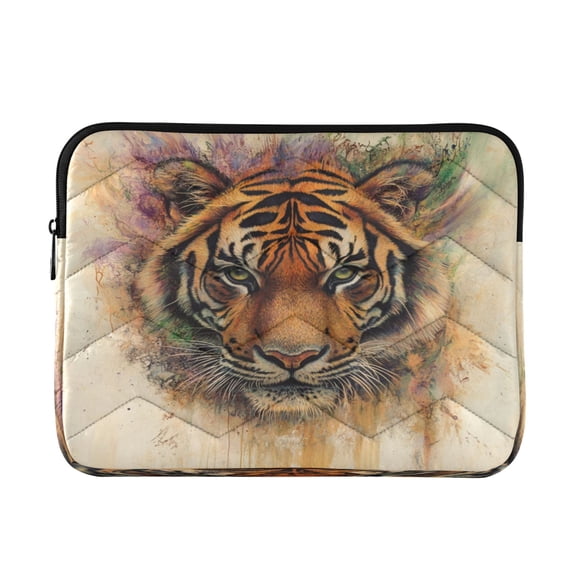Laptop Inner Case 13.4x10.2In Laptop Case Is Suitable For 13-14In Laptop For Work Travel Outdoors Colorful Pretty Tiger Pattern