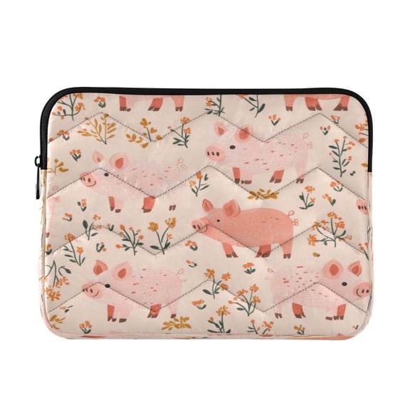 Laptop Inner Case 13.4x10.2In Laptop Case Is Suitable For 13-14In Laptop For Work Travel Outdoors Cute Pink Cartoon Pig