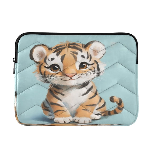 Laptop Inner Case 13.4x10.2In Laptop Case Is Suitable For 13-14In Laptop For Work Travel Outdoors Cute Smiling Cartoon Tiger