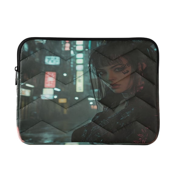Laptop Inner Case 13.4x10.2In Laptop Case Is Suitable For 13-14In Laptop For Work Travel Outdoors Cyberpunk Girl