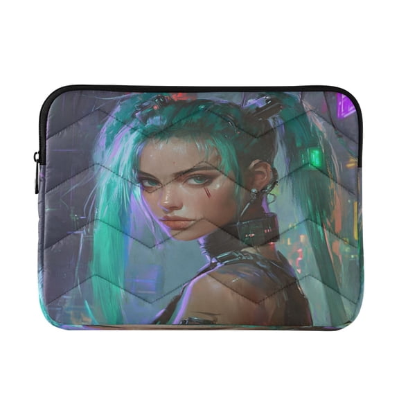 Laptop Inner Case 13.4x10.2In Laptop Case Is Suitable For 13-14In Laptop For Work Travel Outdoors Cyberpunk Women