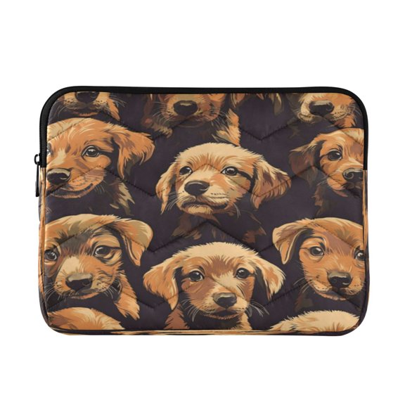 Laptop Inner Case 13.4x10.2In Laptop Case Is Suitable For 13-14In Laptop For Work Travel Outdoors Golden Dog