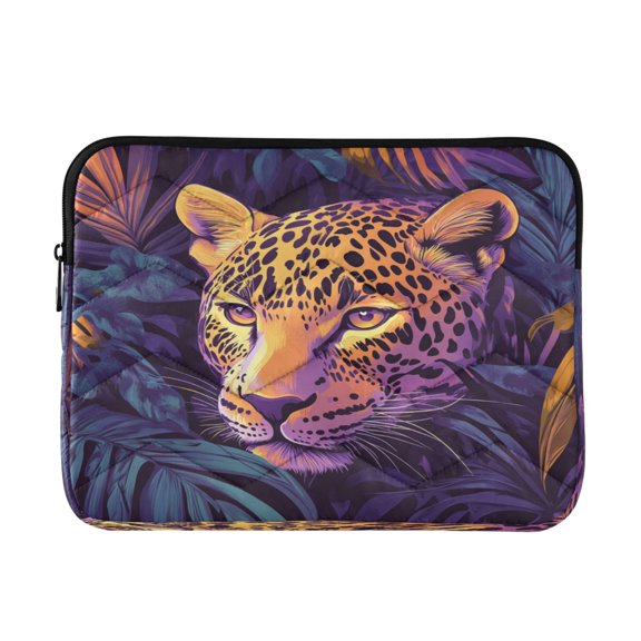 Laptop Inner Case 13.4x10.2In Laptop Case Is Suitable For 13-14In Laptop For Work Travel Outdoors Jungle Color Leopard Pattern
