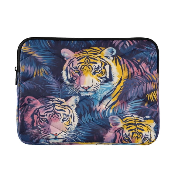 Laptop Inner Case 13.4x10.2In Laptop Case Is Suitable For 13-14In Laptop For Work Travel Outdoors Jungle Colored Tiger