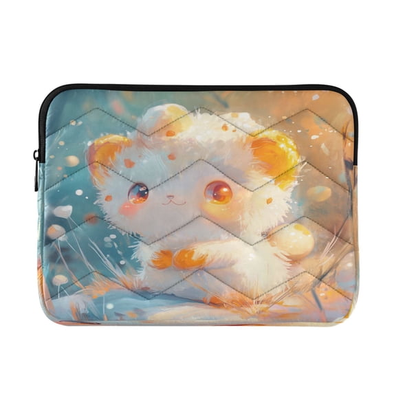 Laptop Inner Case 13.4x10.2In Laptop Case Is Suitable For 13-14In Laptop For Work Travel Outdoors Lovely Cartoon Orange Cat