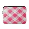 thumbnail image 1 of Laptop Inner Case 13.4x10.2In Laptop Case Is Suitable For 13-14In Laptop For Work Travel Outdoors Pink Check, 1 of 7