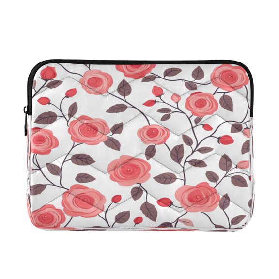 Laptop Inner Case 13.4x10.2In Laptop Case Is Suitable For 13-14In Laptop For Work Travel Outdoors Pink Roses Cute