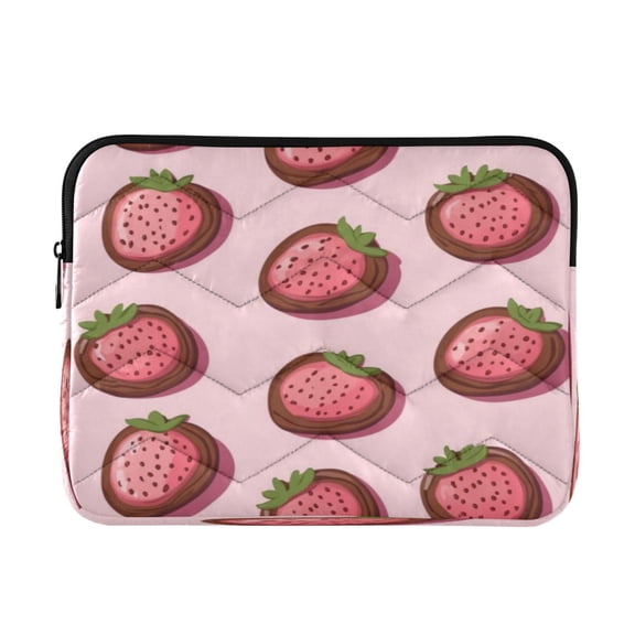 Laptop Inner Case 13.4x10.2In Laptop Case Is Suitable For 13-14In Laptop For Work Travel Outdoors Pink Strawberry Cookies