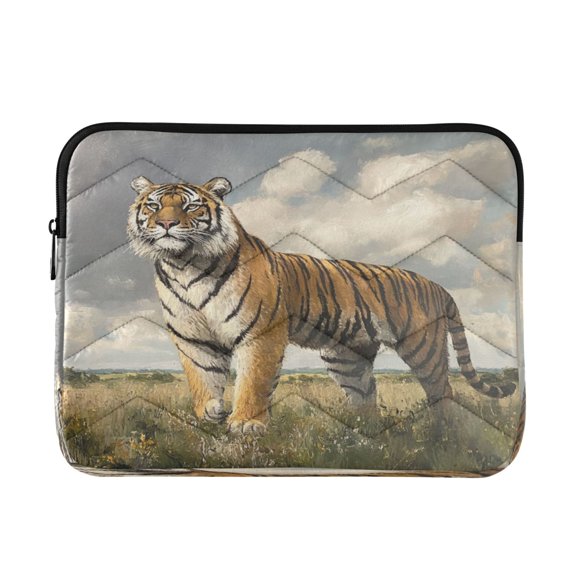 Laptop Inner Case 13.4x10.2In Laptop Case Is Suitable For 13-14In Laptop For Work Travel Outdoors Prairie Beautiful Tiger