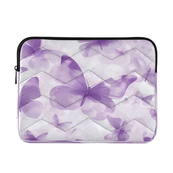 Laptop Inner Case 13.4x10.2In Laptop Case Is Suitable For 13-14In Laptop For Work Travel Outdoors Pretty Big Purple Butterfly