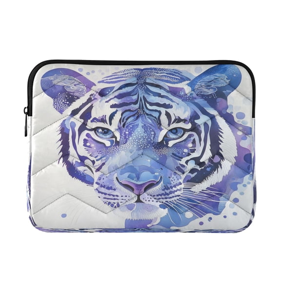 Laptop Inner Case 13.4x10.2In Laptop Case Is Suitable For 13-14In Laptop For Work Travel Outdoors Pretty Blue Cool Tiger