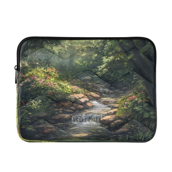 Laptop Inner Case 13.4x10.2In Laptop Case Is Suitable For 13-14In Laptop For Work Travel Outdoors Pretty Green Stream
