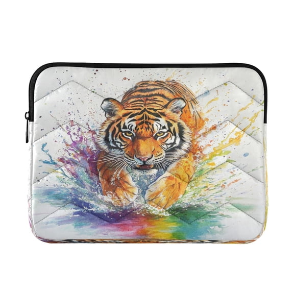 Laptop Inner Case 13.4x10.2In Laptop Case Is Suitable For 13-14In Laptop For Work Travel Outdoors Rainbow Cute Tiger