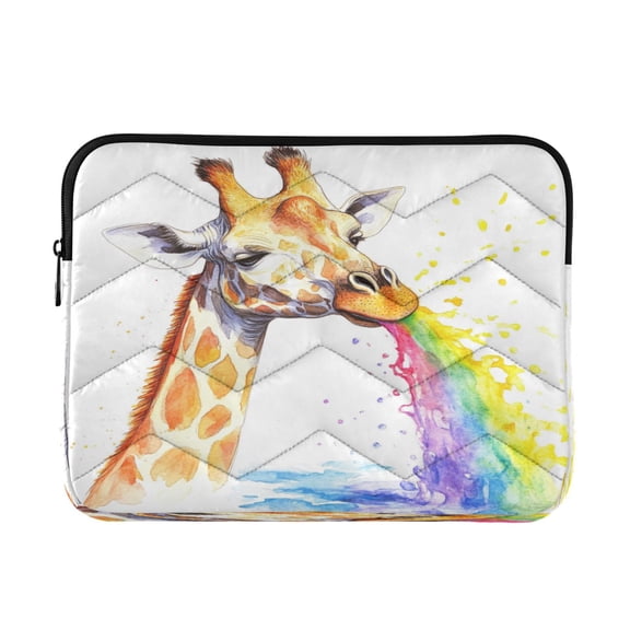 Laptop Inner Case 13.4x10.2In Laptop Case Is Suitable For 13-14In Laptop For Work Travel Outdoors Rainbow Giraffe Pattern