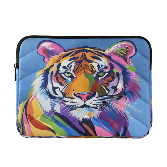 Laptop Inner Case 13.4x10.2In Laptop Case Is Suitable For 13-14In Laptop For Work Travel Outdoors Rainbow Tiger Pattern