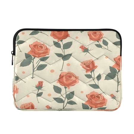 Laptop Inner Case 13.4x10.2In Laptop Case Is Suitable For 13-14In Laptop For Work Travel Outdoors Rose Flower