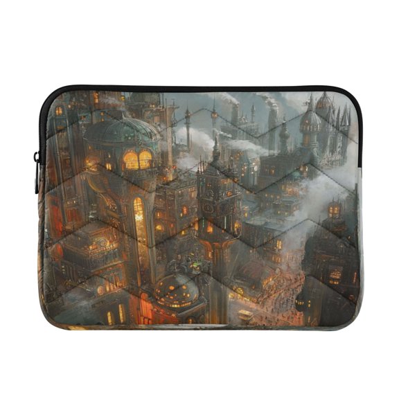 Laptop Inner Case 13.4x10.2In Laptop Case Is Suitable For 13-14In Laptop For Work Travel Outdoors Steampunk Castle