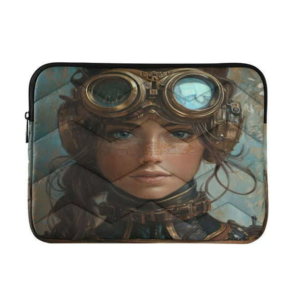 Laptop Inner Case 13.4x10.2In Laptop Case Is Suitable For 13-14In Laptop For Work Travel Outdoors Steampunk Woman