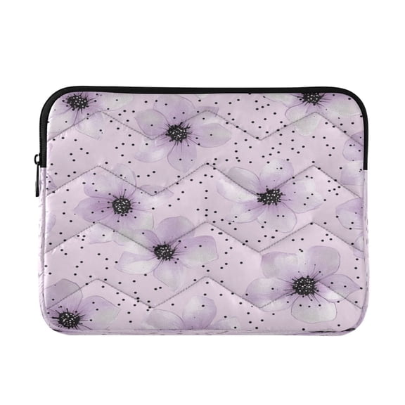 Laptop Inner Case 13.4x10.2In Laptop Case Is Suitable For 13-14In Laptop For Work Travel Outdoors Super Cute Purple Flower