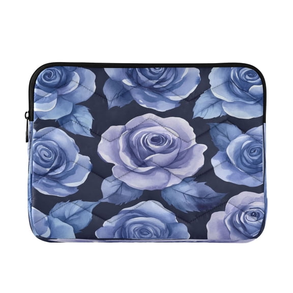 Laptop Inner Case 13.4x10.2In Laptop Case Is Suitable For 13-14In Laptop For Work Travel Outdoors Teal Roses Seamless