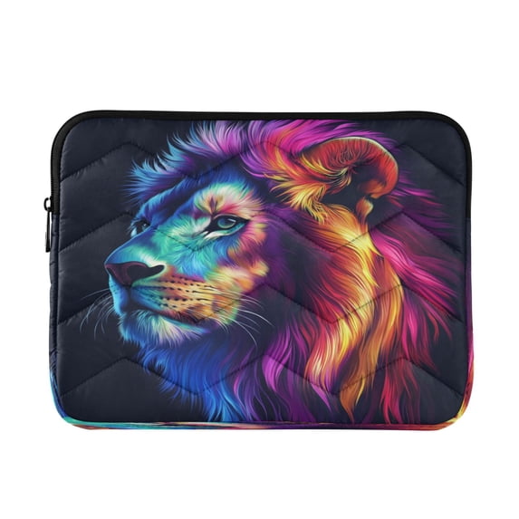 Laptop Inner Case 13.4x10.2In Laptop Case Is Suitable For 13-14In Laptop For Work Travel Outdoors The Colorful Mighty Lion