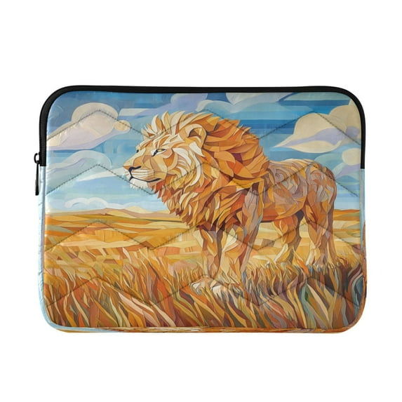 Laptop Inner Case 13.4x10.2In Laptop Case Is Suitable For 13-14In Laptop For Work Travel Outdoors The Lion Of The Prairie