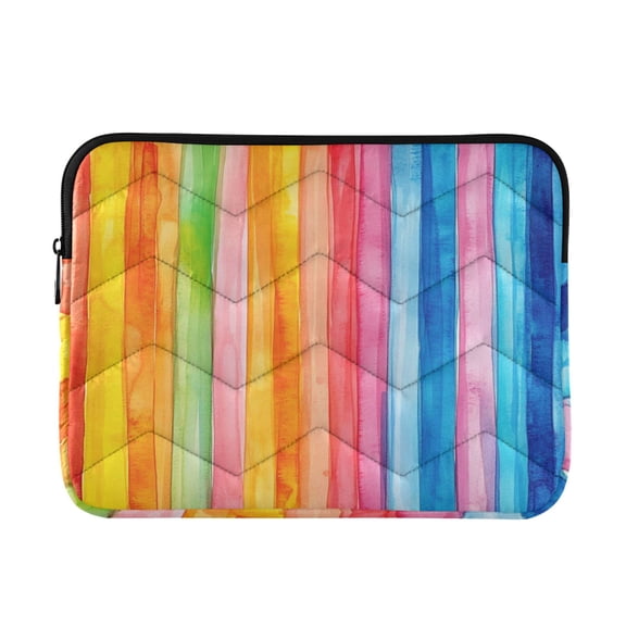 Laptop Inner Case 13.4x10.2In Laptop Case Is Suitable For 13-14In Laptop For Work Travel Outdoors Watercolor Stripe Pattern