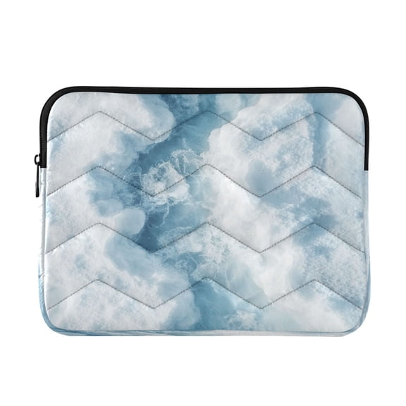 Laptop Inner Case 13.4x10.2In Laptop Case Is Suitable For 13-14In Laptop For Work Travel Outdoors White Ocean Pattern