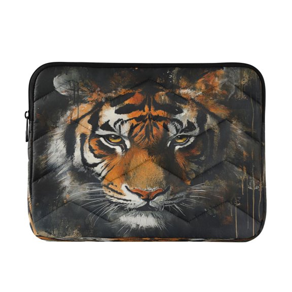 Laptop Inner Case 13.4x10.2In Laptop Case Is Suitable For 13-14In Laptop For Work Travel Outdoors Yellow Pretty Tiger Pattern