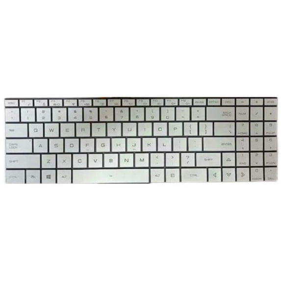 Laptop Keyboard For Tongfang GK5CP7Y 15.6 United States US With Backlit Silver No Frame New