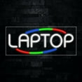 thumbnail image 1 of Laptop-LED Neon Sign 30"L x 12"H #30823, 1 of 3