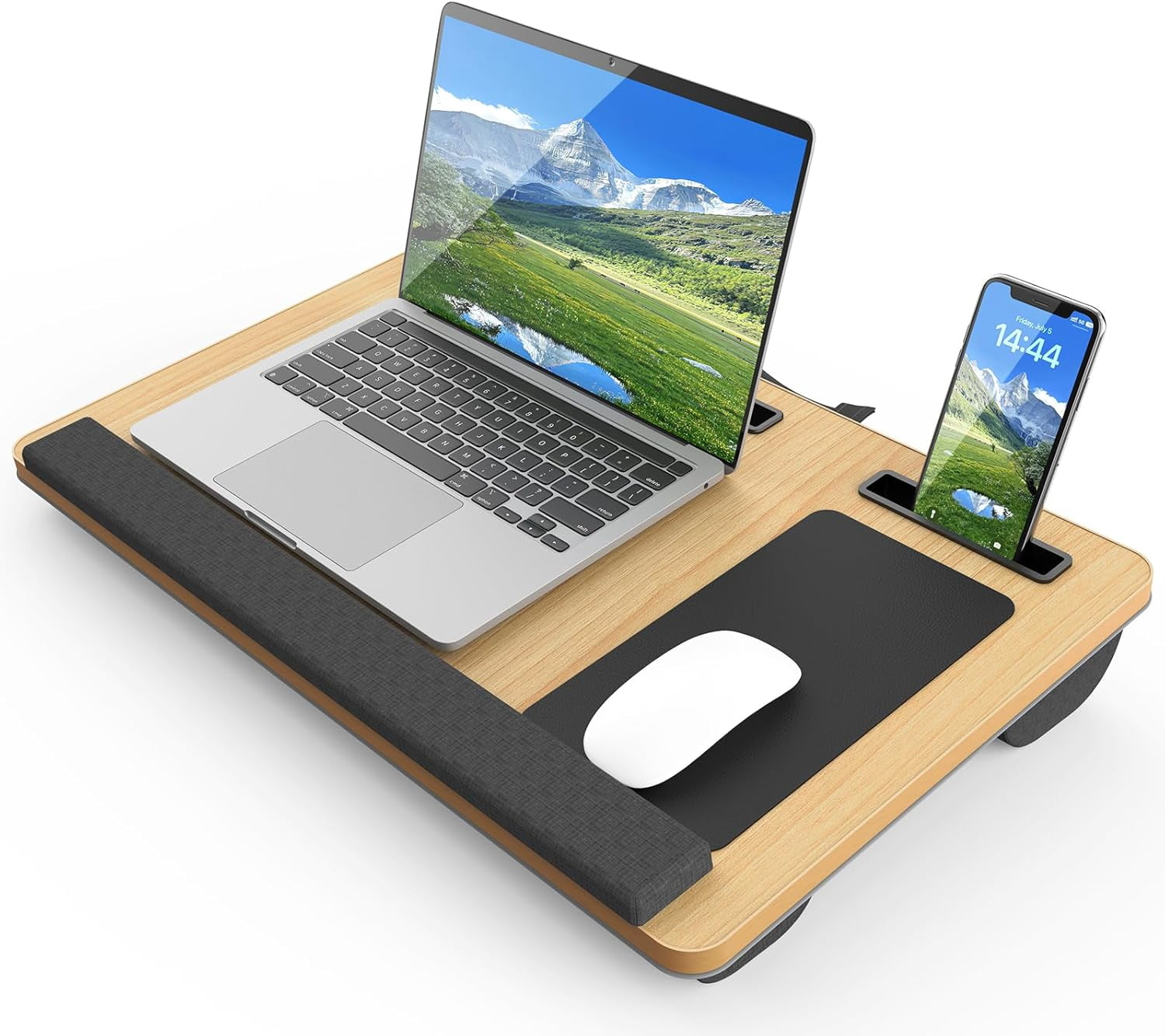 Table Hand Rest Laptop Lap Desk, Portable Large Laptop Desk for Bed, Up to 17 in Laptop ...