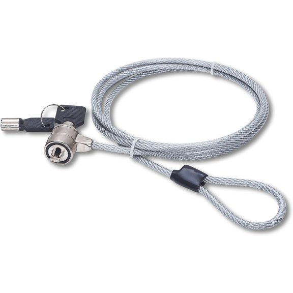 Laptop Lock - with 4.6 ft Security Cable, K-Slots, Radial Lock Design with 2 Keys Included - For Computer, Notebook, Displays, Projector and Mobile Devices Lifetime Mfg Warranty 440271