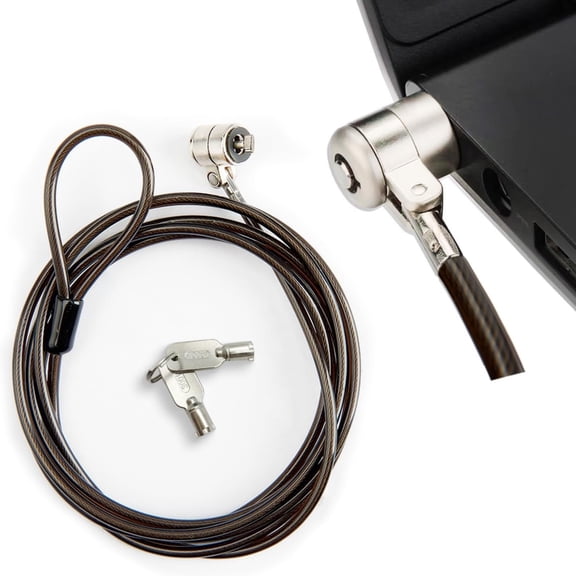 Laptop Lock,Anti-Theft Security Cable Lock,6.6 FeetSupplied with 2 Keys3x7mm Lock Hole for HP Laptops, Lenovo, Asus, Acer & Other Notebooks and Tablets