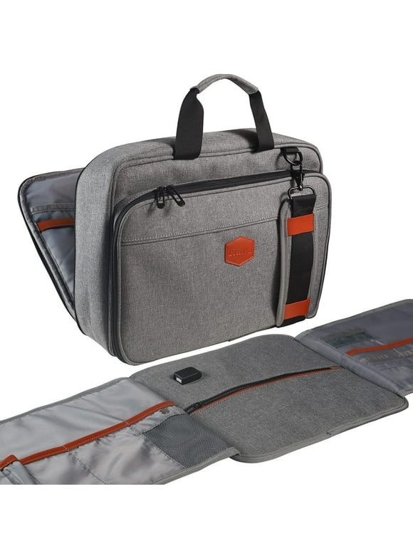 LengedHope Laptop Messenger Bag Briefcases Shoulder Bag Computer Crossbody Bag for 15-16inches Large Laptop Case Men Women Grey