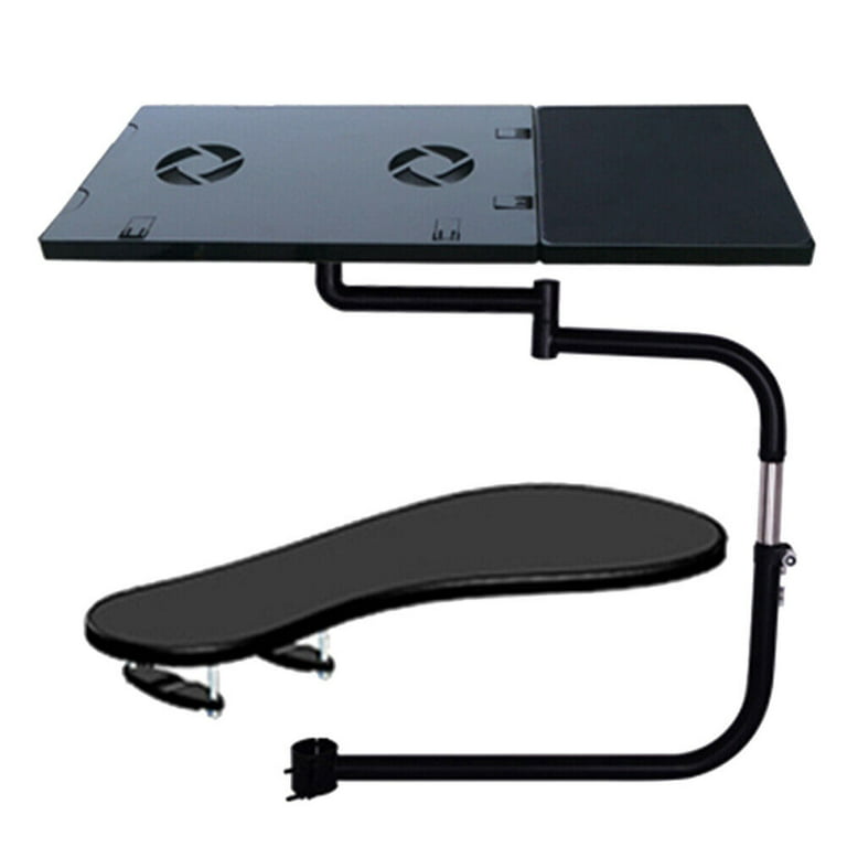Laptop Mount Chair Keyboard Tray Adjustable Keyboard Mount for Chair  Durable Chair Arm Clamping Support Laptop Holder 