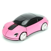 Laptop Mouse, Wireless Mouse Mini Car Shape Ergonomic Design With USB Receiver For Computers For Office For Laptop Red,Black,Blue,