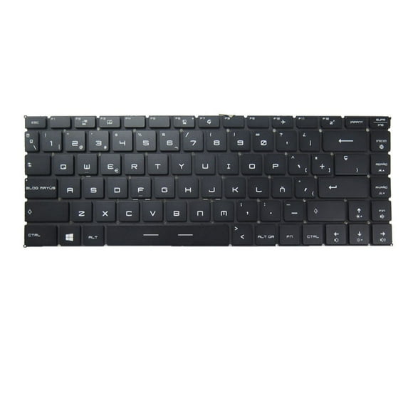 Laptop Per-Key RGB Backlit Keyboard For MSI GS65 Stealth Thin 8RE 8RF MS-16Q2 Spanish SP Black Without Frame New
