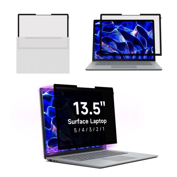 BROPGOD Magnetic Anti-Spy Privacy Screen Filter for Microsoft Surface Laptop 13.5 Inch (Models 6/5/4/3/2/1), Matte Finish