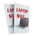thumbnail image 1 of Laptop Sale (2-PACK) 24" x 36" Plastic Signs | Sign Insert 4mm Corrugated Plastic Signs Storefront Window Poster, 1 of 2