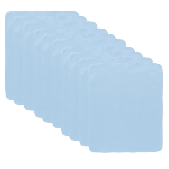Laptop Screen Cleaner Microfiber Cloth Fingerprint Removal Oil Removal 10Pcs Sky Blue